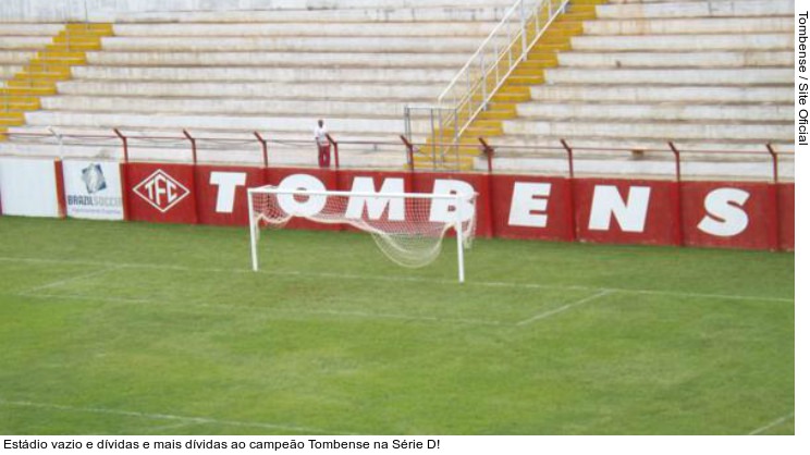  Estádio vazio e dívidas e mais dívidas ao campeão Tombense na Série D!