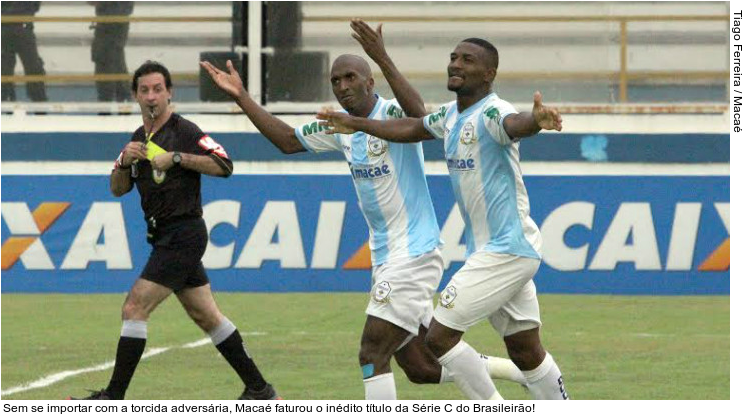  Sem se importar com a torcida adversária, Macaé faturou o inédito título da Série C do Brasileirão!