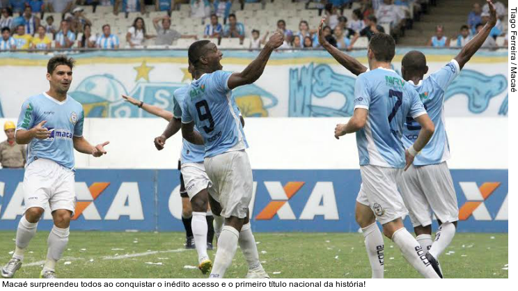  Macaé surpreendeu todos ao conquistar o inédito acesso e o primeiro título nacional da história!