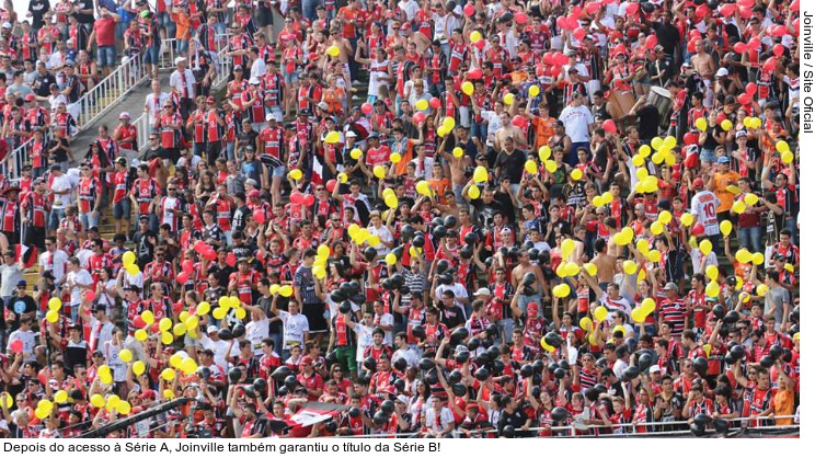  Depois do acesso à Série A, Joinville também garantiu o título da Série B!