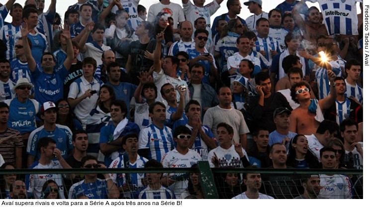  Avaí supera rivais e volta para a Série A após três anos na Série B!