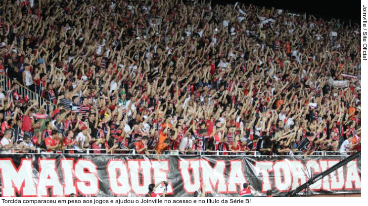  Torcida comparaceu em peso aos jogos e ajudou o Joinville no acesso e no título da Série B!