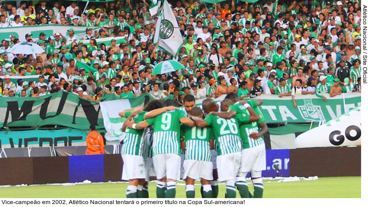  Vice-campeão em 2002, Atlético Nacional tentará o primeiro título na Copa Sul-americana!