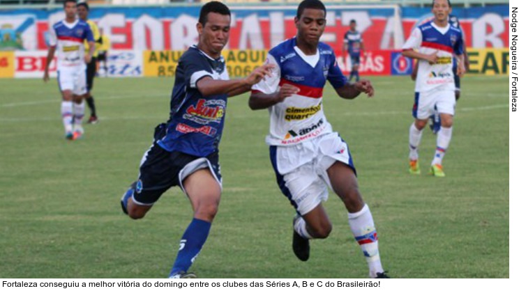  Fortaleza conseguiu a melhor vitória do domingo entre os clubes das Séries A, B e C do Brasileirão!