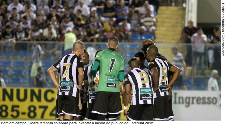  Bem em campo, Ceará também colabora para levantar a média de público do Estadual 2015!