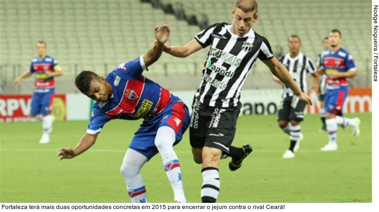  Fortaleza terá mais duas oportunidades concretas em 2015 para encerrar o jejum contra o rival Ceará!