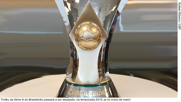  Troféu da Série A do Brasileirão passará a ser desejado, na temporada 2015, já no início de maio!