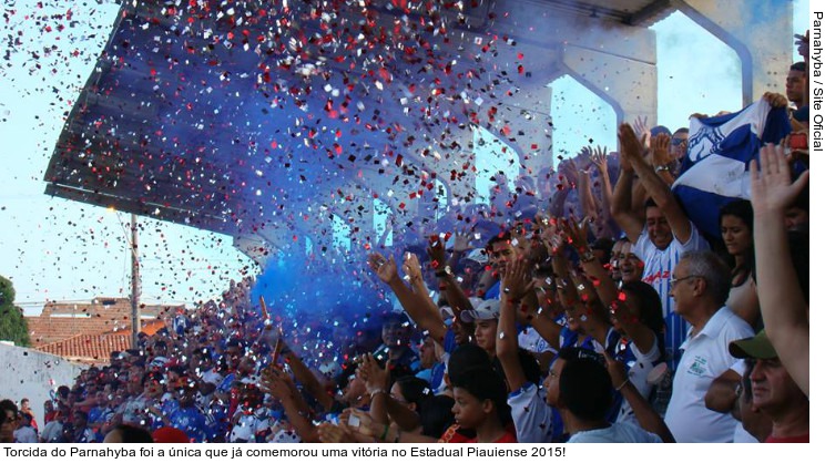  Torcida do Parnahyba foi a única que já comemorou uma vitória no Estadual Piauiense 2015!