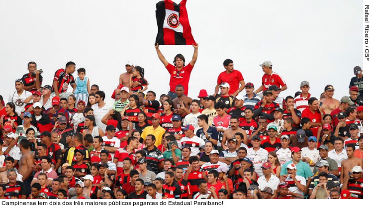  Campinense tem dois dos três maiores públicos pagantes do Estadual Paraibano!