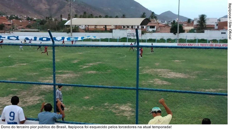  Dono do terceiro pior público do Brasil, Itapipoca foi esquecido pelos torcedores na atual temporada!