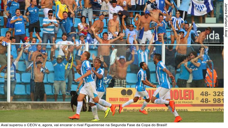  Avaí superou o CEOV e, agora, vai encarar o rival Figueirense na Segunda Fase da Copa do Brasil!