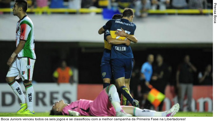  Boca Juniors venceu todos os seis jogos e se classificou com a melhor campanha da Primeira Fase na Libertadores!