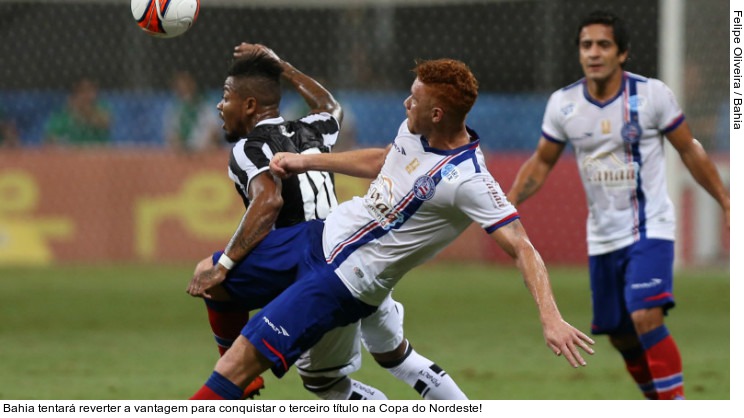 Bahia tentará reverter a vantagem para conquistar o terceiro título na Copa do Nordeste!