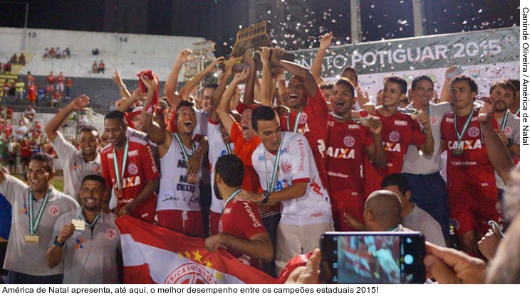  América de Natal apresenta, até aqui, o melhor desempenho entre os campeões estaduais 2015!