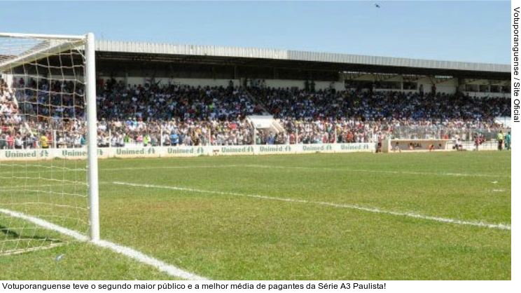  Votuporanguense teve o segundo maior público e a melhor média de pagantes da Série A3 Paulista!