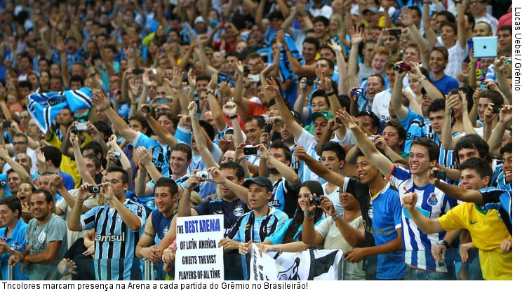  Tricolores marcam presença na Arena a cada partida do Grêmio no Brasileirão!