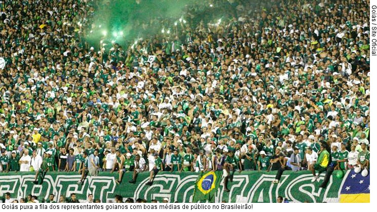  Goiás puxa a fila dos representantes goianos com boas médias de público no Brasileirão!