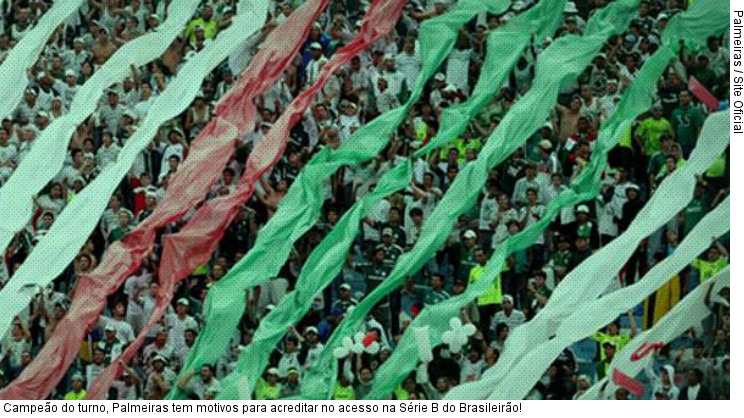  Campeão do turno, Palmeiras tem motivos para acreditar no acesso na Série B do Brasileirão!