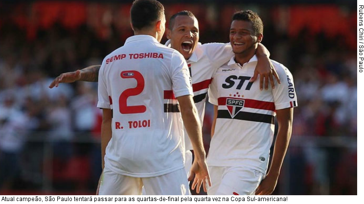  Atual campeão, São Paulo tentará passar para as quartas-de-final pela quarta vez na Copa Sul-americana!