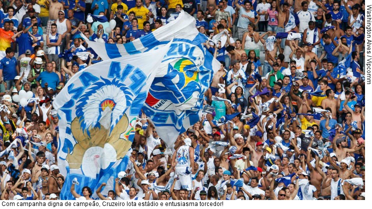 Com campanha digna de campeão, Cruzeiro lota estádio e entusiasma torcedor!