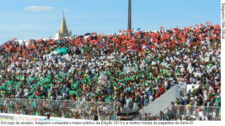  Em jogo do acesso, Salgueiro conquista o maior público da Edição 2013 e a melhor média de pagantes da Série D!