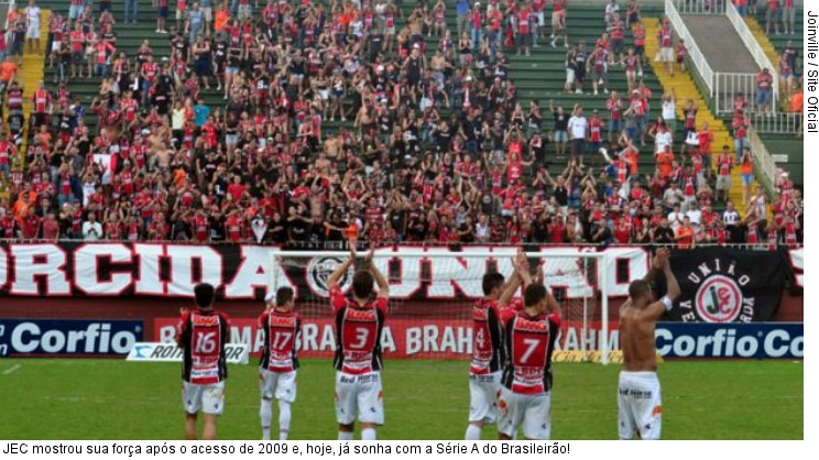  JEC mostrou sua força após o acesso de 2009 e, hoje, já sonha com a Série A do Brasileirão!
